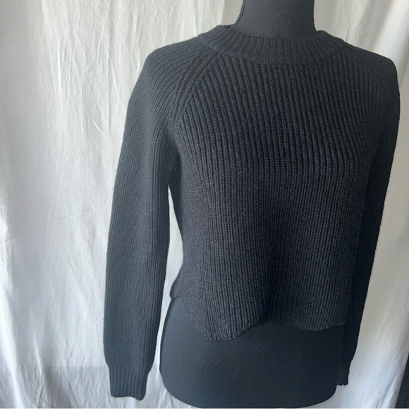 Wilfred Classic Black Knit Sweater Italian Yarn Wool - Picture 3 of 10